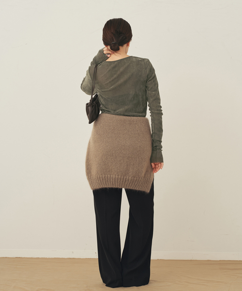 plage（プラージュ）の「《一部カラーWEB限定追加》Flocky Mesh ロンT