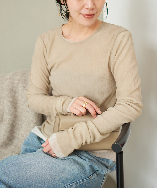 一部カラーWEB限定追加》Flocky Mesh ロンT（Tシャツ/カットソー