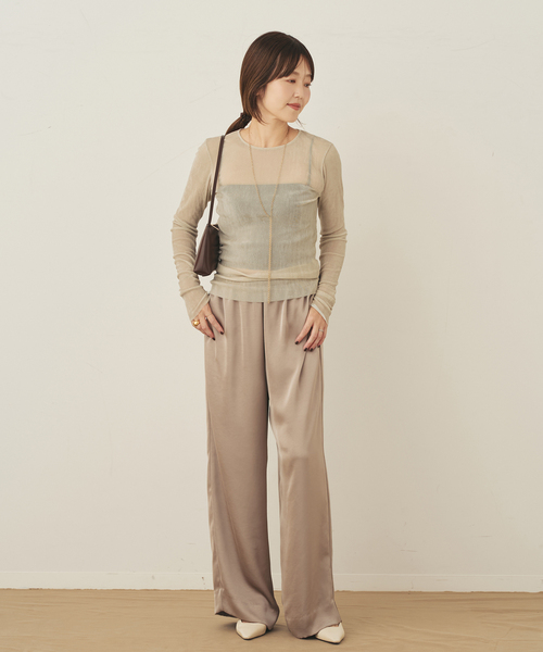 一部カラーWEB限定追加》Flocky Mesh ロンT（Tシャツ/カットソー