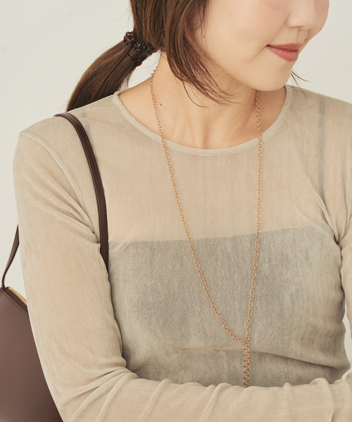 一部カラーWEB限定追加》Flocky Mesh ロンT（Tシャツ/カットソー