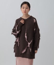 LEPSIM | フリンジニットチュニック　596398(ニット/セーター)