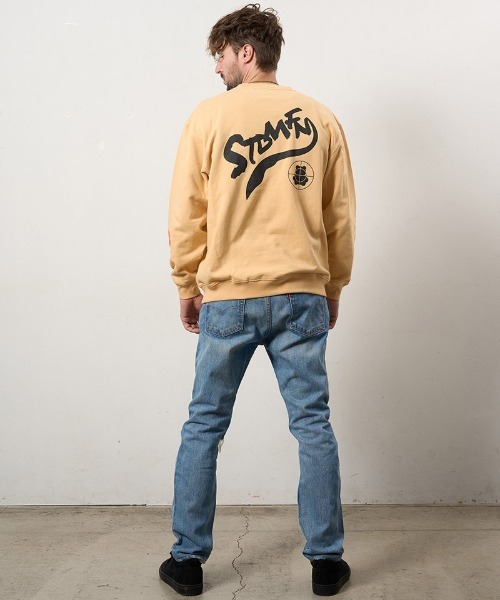 STUD MUFFIN（スタッドマフィン）の「msw1807-オーセンティックパイル ウェービーロゴ スマイルスエットシャツ(614-02856)（スウェット・メンズ・イエロー/ホワイト/ブラック/チャコールグレー・2/3/4）」の18枚目の写真