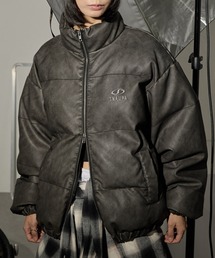 Snap club（スナップクラブ）の「【Snap club】ヴィンテージ加工ビッグスタンドダブルジップ中綿ジャケット（ダウンジャケット/コート・メンズ）」