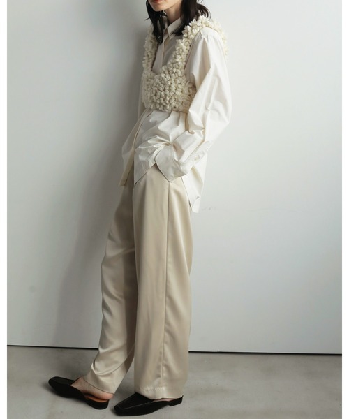 セール】Satin Tuck Pants（その他パンツ）｜anuke（アンヌーク）の