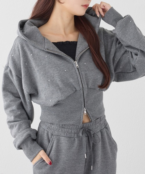 alexanderwang フード付きショートパーカー グレー alexanderwang フード付きショートパーカー グレー