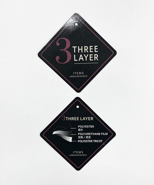 ITEMS URBANRESEARCH(アイテムズ アーバンリサーチ)の「撥水×防風 3LAYERSトレンチコート(その他アウター・メンズ・ブラック・MEDIUM/LARGE)」の2枚目の写真