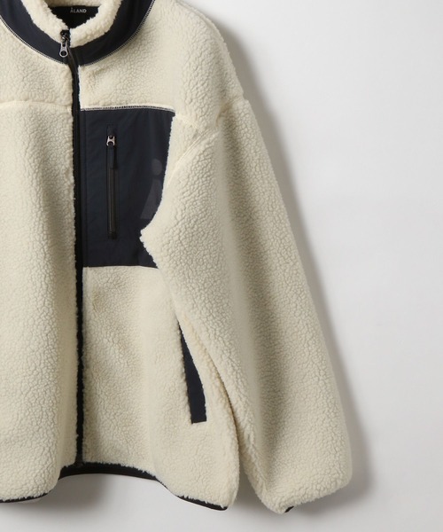 ALAND（エーランド）の「【UNISEX】ALAND／スタンドボアブルゾン（ブルゾン・レディース・ホワイト/その他1・LARGE/SMALL）」の3枚目の写真