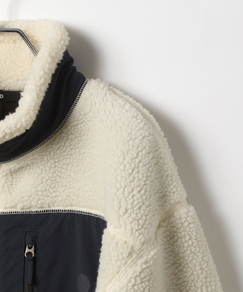 ALAND（エーランド）の「【UNISEX】ALAND／スタンドボアブルゾン（ブルゾン・レディース・ホワイト/その他1・LARGE/SMALL）」の4枚目の写真