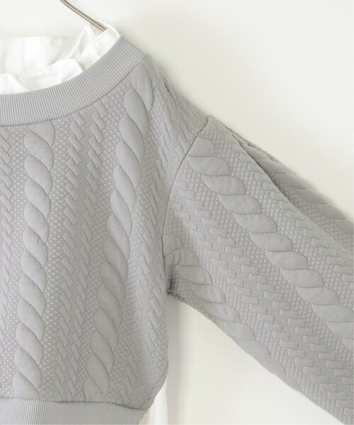 ikka（イッカ）の「フクレジャカード襟フリルシャツレイヤープルオーバー（120~160cm）（シャツ/ブラウス・キッズ・ブルー/ベージュ・120/130/140/150/160）」の12枚目の写真