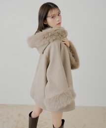 Nala ナラ ウールケープコート ベージュ マックスマーラ Max Mara MAX MARA ケープ NEWABAVO