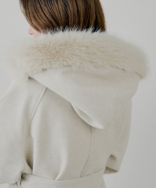 新色追加】ファー襟ケープコート（ポンチョ）｜Chico（チコ）の