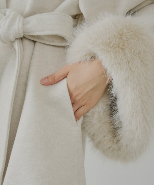 4色展開】ファー襟ケープコート（ポンチョ）｜Chico（チコ）の