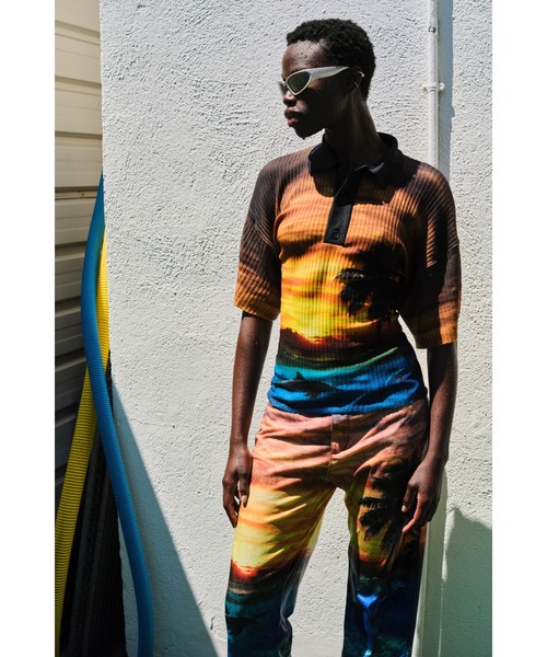 Desigual（デシグアル）の「【Desigual×BOTTER】サンセットポロドレス（ワンピース・レディース・ブルー・M/S/L）」の4枚目の写真