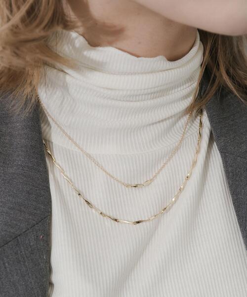 アクセサリーチェーン付きセットアップ ネックレス レディース シルバー925 チェーンネックレス 【pallas