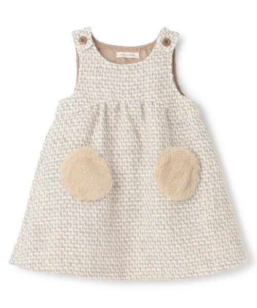 sense of wonder(センスオブワンダー)の「ロービングジャンパースカート(ジャンパースカート・キッズ・ピンク/ベージュ・110cm/80cm/90cm/130cm/120cm/100cm)」の2枚目の写真