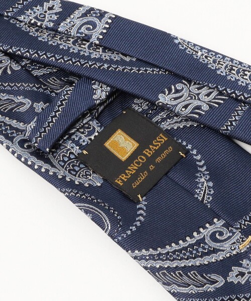 FRANCO BASSI / シルク ペイズリー柄 ジャカード ネクタイ（ネクタイ