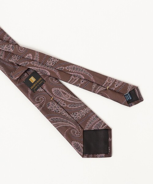 FRANCO BASSI / シルク ペイズリー柄 ジャカード ネクタイ（ネクタイ