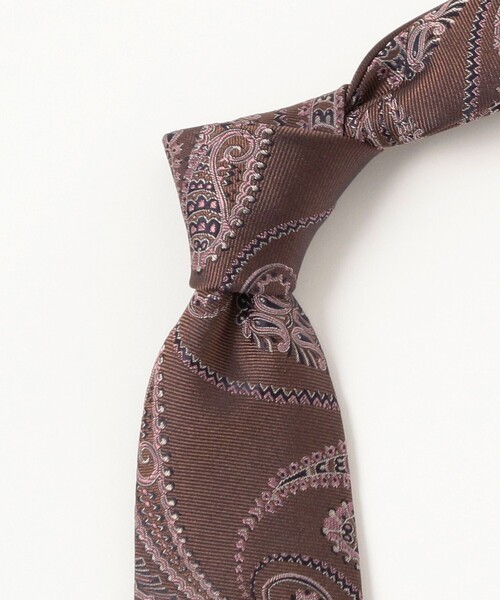 FRANCO BASSI / シルク ペイズリー柄 ジャカード ネクタイ（ネクタイ