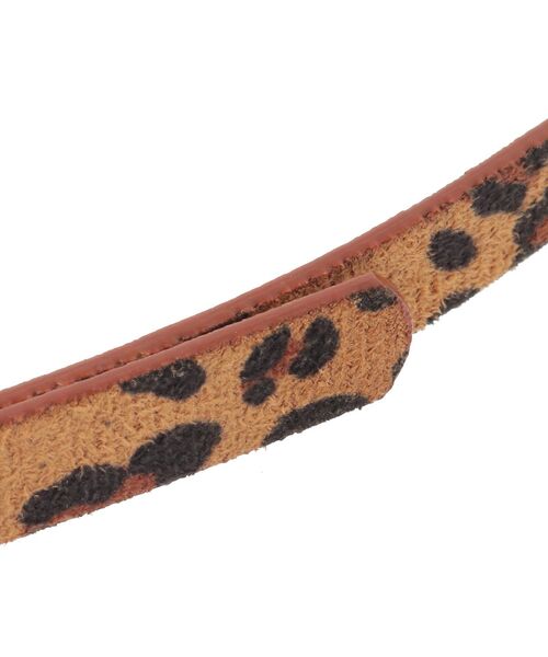 earth music&ecology(アースミュージックアンドエコロジー)の「ダブルメタルカン 細ベルト(ベルト・レディース・ブラウン/ブラック・FREE)」の8枚目の写真