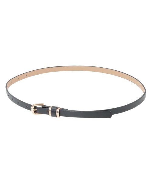 earth music&ecology(アースミュージックアンドエコロジー)の「ダブルメタルカン 細ベルト(ベルト・レディース・ブラウン/ブラック・FREE)」の9枚目の写真