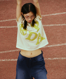PRDA BIG PATCH CREWNECK TEE BEIGE
