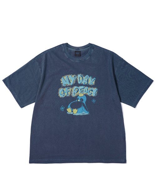 GAKKAI UNIONS（ガッカイユニオンズ）の「マイデイピグメント 半袖Tシャツ ダイブブルー（Tシャツ/カットソー・レディース・その他・MEDIUM/LARGE）」の5枚目の写真