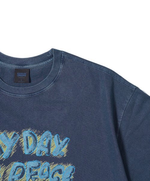 GAKKAI UNIONS（ガッカイユニオンズ）の「マイデイピグメント 半袖Tシャツ ダイブブルー（Tシャツ/カットソー・レディース・その他・MEDIUM/LARGE）」の6枚目の写真