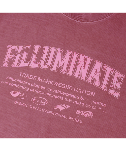 F.ILLUMINATE（フィルミネイト）の「デミッジグラフィックピグメントTシャツ-ワイン（Tシャツ/カットソー・レディース・その他・MEDIUM/LARGE/SMALL）」の8枚目の写真
