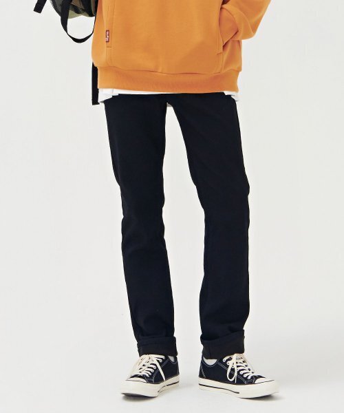 CHASECULT(チェイスカルト)の「男性ボンディングブラックヒドゥンバンディングコンフォートデニムパンツ-BGZK2303E03(デニムパンツ・メンズ・ブラック・70/76/82/92/96)」の1枚目の写真