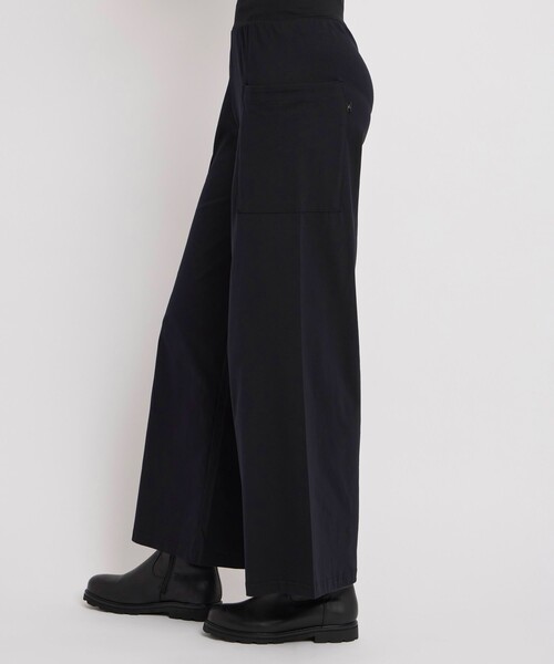 agnes b.（アニエスベー）の「コットン ジャージー ワイドパンツ "New Mathis"（その他パンツ・レディース・ブラック・3/2/1）」の4枚目の写真