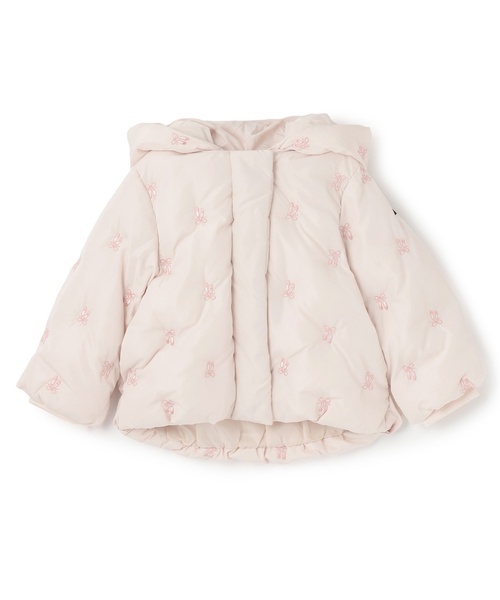 petit main（プティマイン）の「【リンク/洗える】刺しゅう中綿ジャケット（ブルゾン・キッズ・ライトピンク/アイボリー/ブルーグレー・110cm/120cm/130cm/90cm/100cm/80ｃｍ）」の12枚目の写真