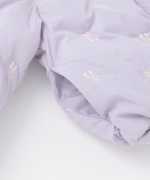 petit main（プティマイン）の「【リンク/洗える】刺しゅう中綿ジャケット（ブルゾン・キッズ・ライトピンク/アイボリー/ブルーグレー・110cm/120cm/130cm/90cm/100cm/80ｃｍ）」の19枚目の写真