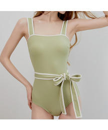 VIKINI VENDER（ビキニベンダー）の「Clemence Ribbon Monokini - Light green（水着）」