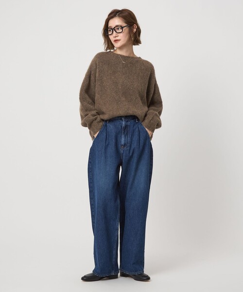 sasuke04様conte コンテ　シャギークルーネックニット sasuke04様conte コンテ シャギークルーネックニット