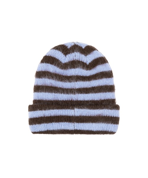 HUF（ハフ）の「THE CROWN SHAGGY BEANIE（ニットキャップ/ビーニー・メンズ・ブラック/ライトブルー・O/S）」の7枚目の写真