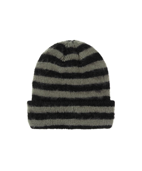 HUF（ハフ）の「THE CROWN SHAGGY BEANIE（ニットキャップ/ビーニー・メンズ・ブラック/ライトブルー・O/S）」の8枚目の写真