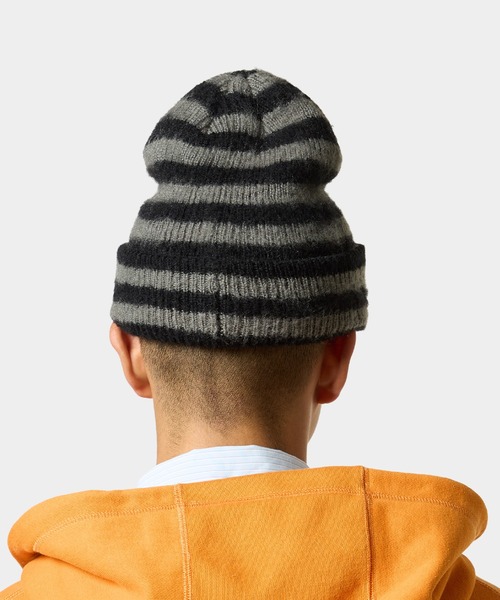 HUF（ハフ）の「THE CROWN SHAGGY BEANIE（ニットキャップ/ビーニー・メンズ・ブラック/ライトブルー・O/S）」の5枚目の写真