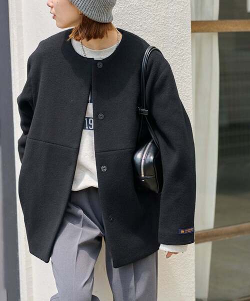 セール】《追加2》スーパーファインビーバークルーネックコート