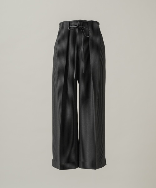 CASPER JOHN（キャスパージョン）の「Belted HAKAMA slacks/ベルテッド袴スラックス（スラックス・メンズ・ブラック系/ブラック・LARGE/MEDIUM/SMALL/X-SMALL）」の7枚目の写真