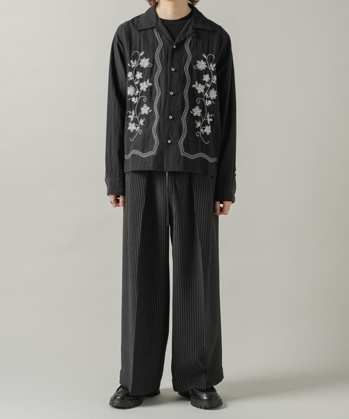 CASPER JOHN（キャスパージョン）の「Belted HAKAMA slacks/ベルテッド袴スラックス（スラックス・メンズ・ブラック系/ブラック・LARGE/MEDIUM/SMALL/X-SMALL）」の13枚目の写真