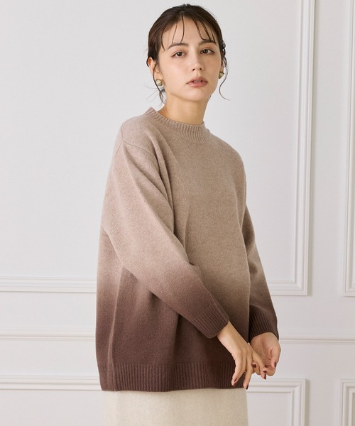 INED（イネド）の「グラデーションニットプルオーバー《YVON》（ニット/セーター・レディース・ブラウン/ブルー・9号）」の10枚目の写真