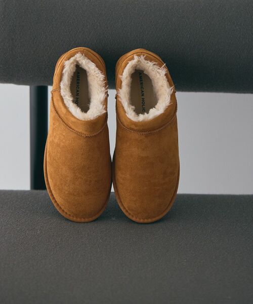 AMERICAN HOLIC(アメリカンホリック)の「【整履き】ムートンブーツ(ブーツ・レディース・ブラック/キャメル・M/S/L)」の8枚目の写真