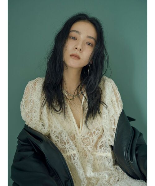 Ungrid（アングリッド）の「起毛レースワンピース（ワンピース・レディース・オレンジ/オフホワイト/ブラック・FREE）」の18枚目の写真