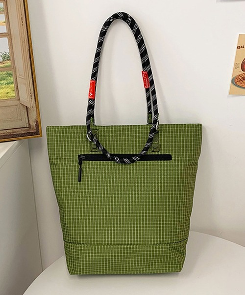 florist（フローリスト）の「【軽量・A4収納】 2WAY コードハンドルカジュアルトートバッグ /ハンドバッグ（トートバッグ・レディース・グレー/ブラック/ブラウン/グリーン/パープル・FREE）」の19枚目の写真