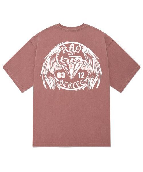 KAN6312(カン6312)の「KTPP0133 キングダイヤ ピグメント 半袖Tシャツ - ピンク(Tシャツ/カットソー・メンズ・その他・MEDIUM/LARGE/X-LARGE)」の1枚目の写真