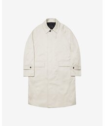 Bonheur Cotton Balmacaan Coat (Ivory)
