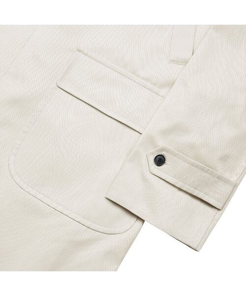 sortie(ソルティ)の「Bonheur Cotton Balmacaan Coat (Ivory)(チェスターコート・メンズ・その他・LARGE/MEDIUM/X-LARGE)」の5枚目の写真