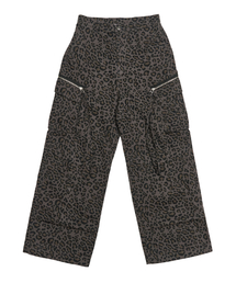 CAMOUFLAGE CARGO PANTS CHARCOAL