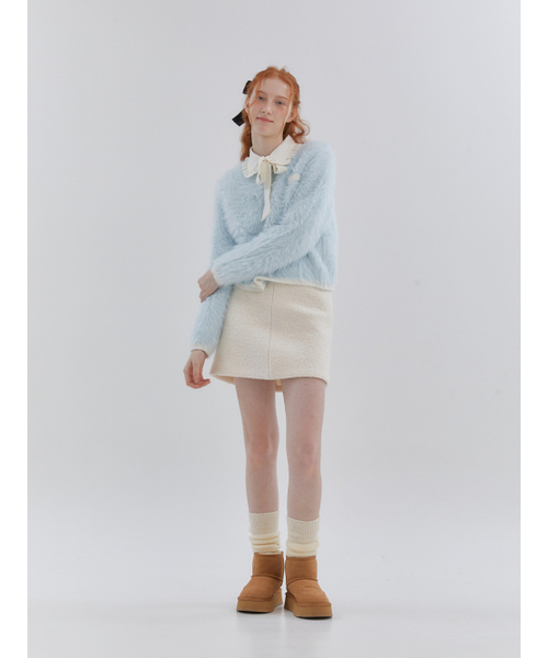 ANOETIC(アノエティック)の「DAY A-LINE WOOL SKIRT_IVORY(スカート・レディース・アイボリー・MEDIUM/SMALL)」の4枚目の写真