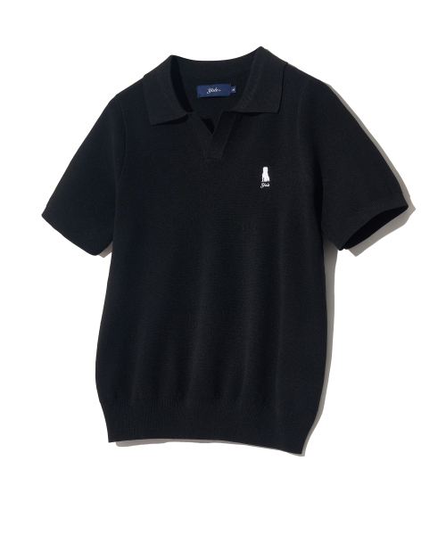 YALE(イェール)の「ウィメンズコンフォートクールスリットネックポロニットブラック(Tシャツ/カットソー・レディース・その他・LARGE/MEDIUM/SMALL)」の1枚目の写真